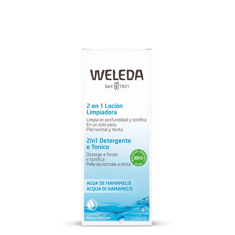 WELEDA 2-in-1 cleaner and toner 1 piece, 100.0 ml