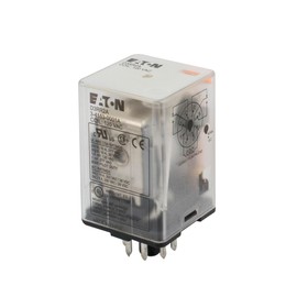 Eaton Eaton D3RR2A Relay, 120VAC Coil, DPDT, 10A, 8-Pin, Plug -In Style