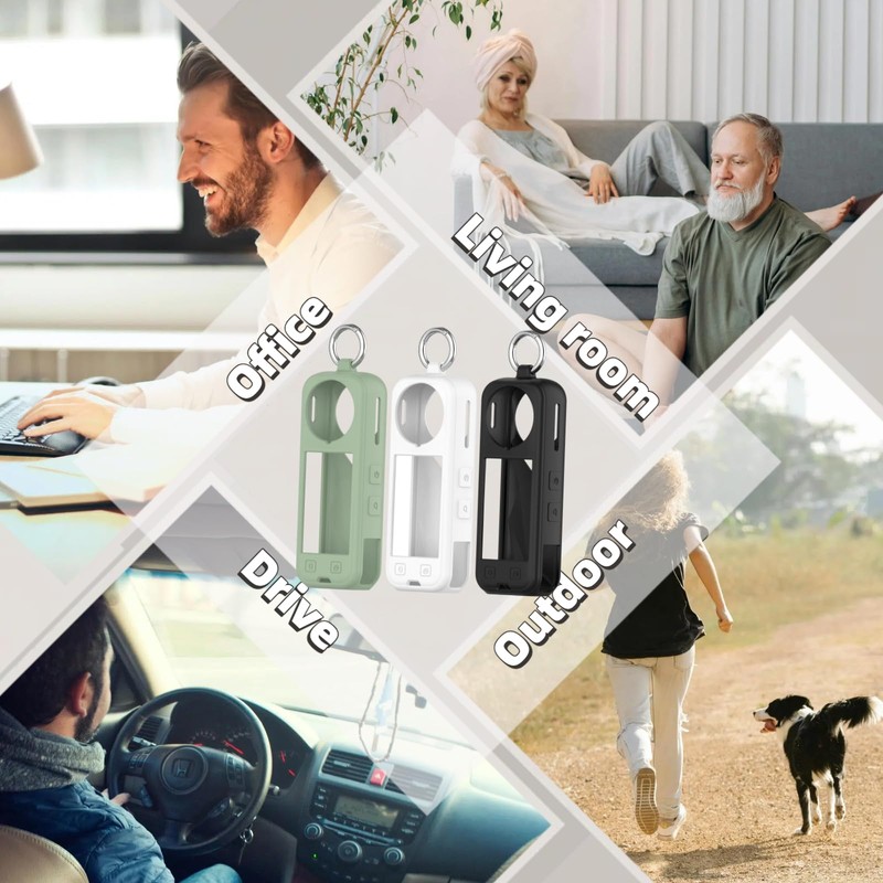 QHBAMD 3 Pack Compatible with Insta360 X5 Silicone Protective Case