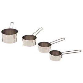 Browne Foodservice Set of 4 Stainless Steel Measuring Cups