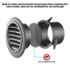 6 Inch Soffit Vent for Exhaust Fan with Built-in Mesh