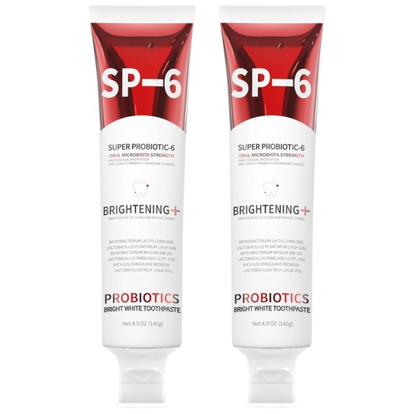 2 PCS SP-6 Probiotic Whitening Toothpaste, for Teeth Whitening and