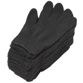 ACE AG101 Japan Ichi Work Gloves, Black, 12 Pairs