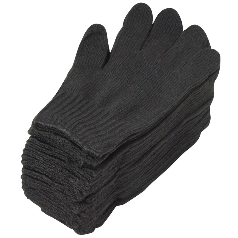 ACE AG101 Japan Ichi Work Gloves, Black, 12 Pairs