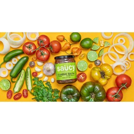 SAUCY GOURMET Classic Salsa, 31 Ounce, Pack of 2