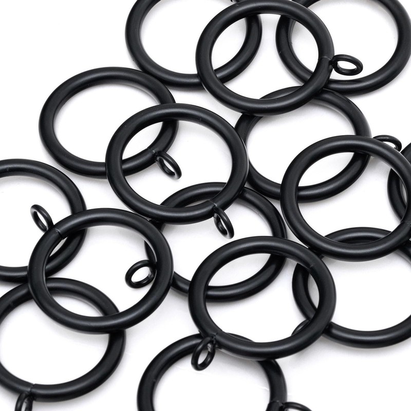 24 PCS Curtain Rings, 2 Inch Thickened Curtain Rings Metal