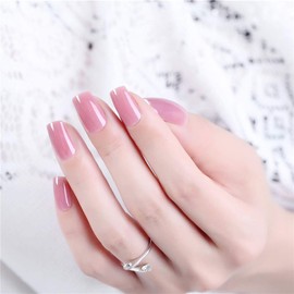 24 Pcs Nail Tip False Nails Sheer Sheer Sheer Nail Age Ceremony Nail