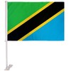 (2 Pack) Tanzania Country Car Window Vehicle 12x18 12"x18" Flag