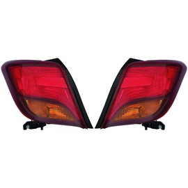 For Toyota Yaris Tail Light Assembly 2015 2016 2017 Pair Driver and Passenger Side CAPA Certified For TO2818154