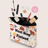 JXGZSO Finnish Trip Gift Next Stop Finland Makeup Bag Finland