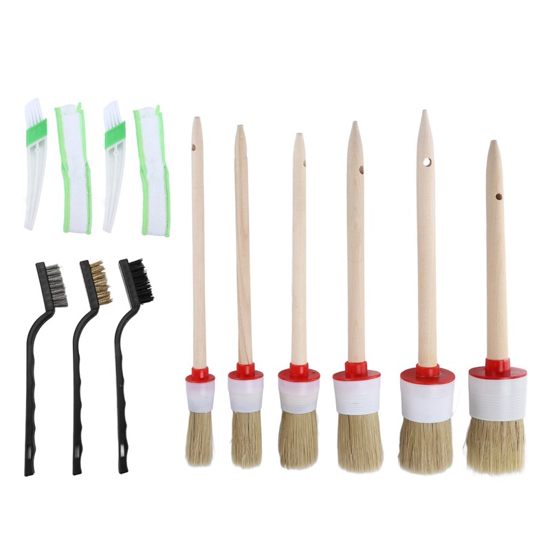 13PCS/Set Car Cleaning Detailing Brush Set Reusable Flexible for Washing