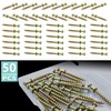 Ansoon 50pcs Bear Claw Double-Headed Wall Picture Screws, 4-in-1 Picture