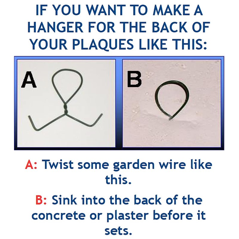 Ornate Welcome Sign Mould for Plaster or Concrete Casting, White