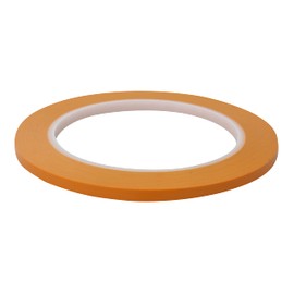 JINBING Vinyl Fine Line Fineline Automotive Pinstriping Masking Tape Painter Tape for Curves Orange (5mm 3Roll)