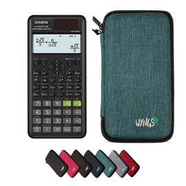 Casio fx-85ES Plus 2nd Edition with Protective Case by WYNGS in Turquoise - Basic Set