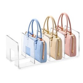 Acrylic File Organiser, Magazine Rack Folder Organiser, Magazine Holder with 4 Compartments, Books Organising, File Holder, 32 x 14.5 x 13 cm, Magazine Rack Desk