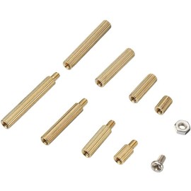 270Pcs M2 Standoff Spacer Set, Hex Female Brass PCB Spacer Screws Assortment Kit for Machinery and Electronics