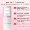 3PC Mascarilla de Arcilla en Barra con Centella Asiática,Poremizing Quick