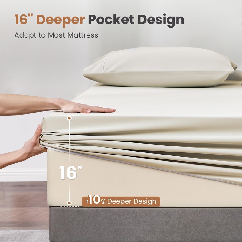 Sophia & William 1000 Thread Count Egyptian Cotton Sheets King