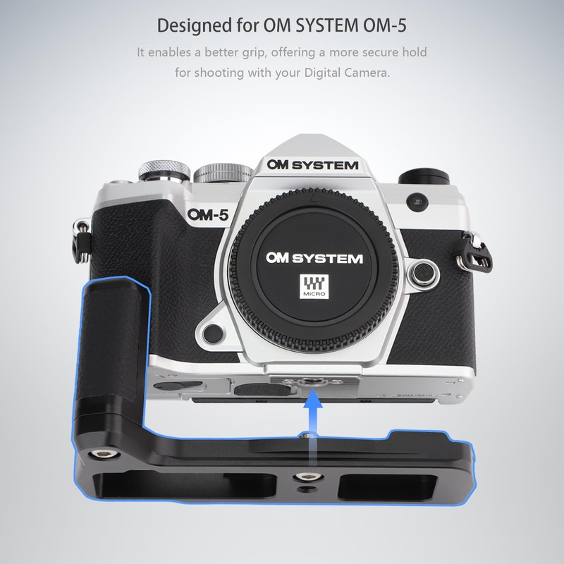 Haoge HG-OM5 Camera Bracket Holder Hand Grip for OM System