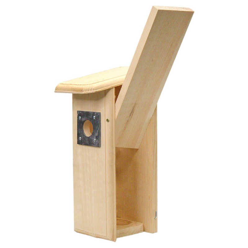 Mounted Downy Woodpecker Bird Nest House – Handcrafted in USA