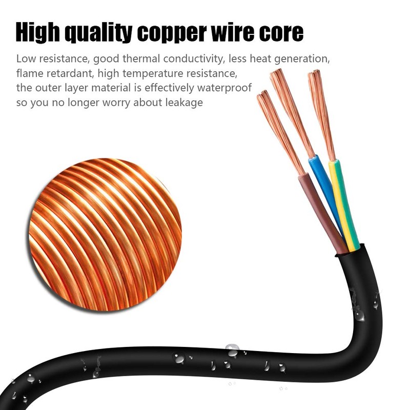 100 ft 12/3 Outdoor Extension Cord, Heavy Duty 3-Outlet SJTW