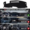 Unbranded For 2022-25 GMC Sierra 1500 Car Black Non-Slip Dashboard