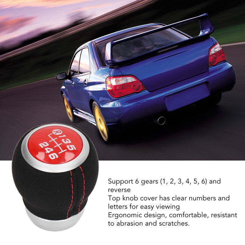 6 Speed Gear Shift Knob Manual Shifter Head Automotive Body