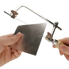 The Beadsmith Saw Frame – Basic Elements – Adjustable, German Style – Includes 36 Blades, Sizes #1/0, #2/0, #3/0 – Jewelry Saw for Metalsmiths, Woodworking, Soldering, Arts & Crafts and DIY Hobbies
