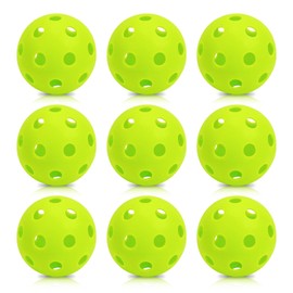 9 Pack Plastic Baseballs Practice Balls Hollow Softball Training Balls Lightweight Batting Practice Balls Plastic Softballs for Hitting Indoor Outdoor (Chartreuse,9pcs)