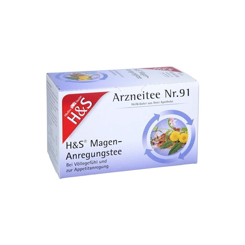 H&S Stomach Stimulation Tea Filter Bags Pack of 20