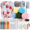 Katech Beginner Yarn for Crocheting and Knitting-Crochet Kit for Beginners