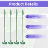 JVNZAM 12 Pcs Transparent Plant Stem Support, Reusable Invisible Plastic