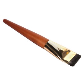 Sarini Pack of 2 Liquid Foundation Makeup Brushes Super Thin Wooden Handle Flat Foundation Brush for Liquid and Powder Makeup