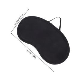 Gatuida 6pcs Breathable Blackout Sleep Mask for Travel and Meditation Lightweight Eye Cover Elastic Strap Classic Black Shade for Men Women for Airplane and Car Use