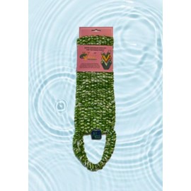 Natural Loofah Shower Sponge for Bath and Body - Exfoliating Washcloth for Smooth Skin - Extra Long - Perfect for Back Scrubbing (Green, 1 Pack)