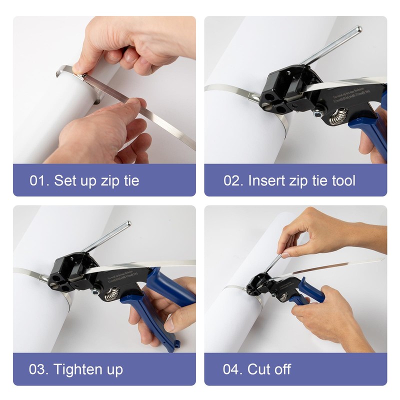 OFFO Metal Zip Ties Cutter for Stainless Steel Tie Wrap,Tensioning