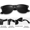 KANASTAL Sunglasses for Men Women Polarized Mens Womens Sunglasses Black/Black/White