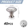 Betinyar 40 Pieces Kitchen Cabinet Knobs, Mushroom Handle with Screws,