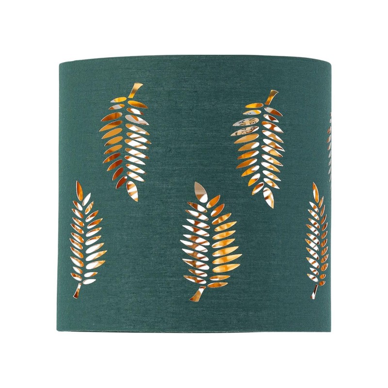 Set of 2 Dark Green Table Lamp Shades, Lampshades for