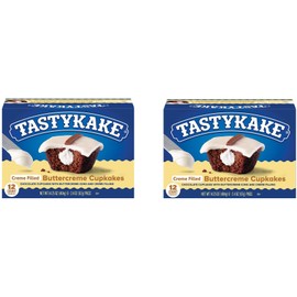 Tastykake Cream Filled Buttercreme Cupcakes, 2 Boxes, 17.6 oz Each