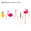 MECCANIXITY 200 Pcs Cocktail Drink Accessories,160 Pcs Cocktail Umbrellas Toothpicks