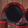 BLACK FOREST DECOR Lumberjack Plaid Dinner Plate - Overstock