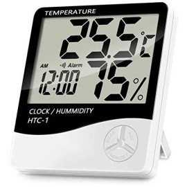 Taej 85 Higrometro Termometro Ambiental Digital Alarma Mide Humedad