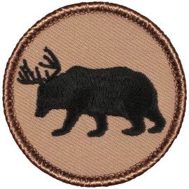 Funny Boy Scout Patrol Patch - The Antler Bear Patrol (#477A)