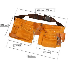 KOTARBAU® Tool Belt with Storage Pockets 11 Tool Pockets Reinforced