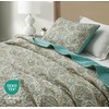 Chezmoi Collection Presley 3-Piece Printed Paisley Floral Cotton Quilt Set