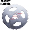 MWMNUN 58teeth #35 Rear Sprocket Compatible with Dirt Pit Bike