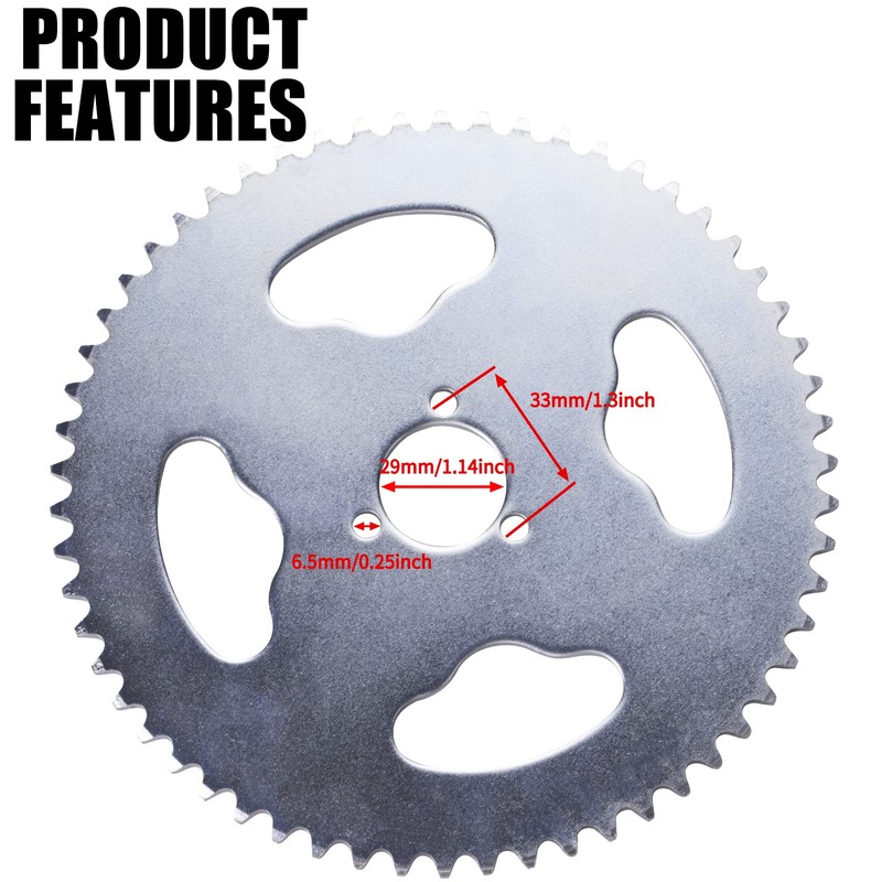 MWMNUN 58teeth #35 Rear Sprocket Compatible with Dirt Pit Bike