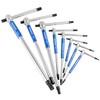 Powerbuilt 8 Pc Metric T-Handle Hex Allen Key Wrench Set